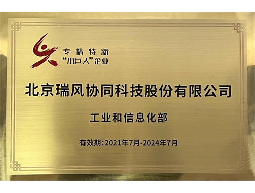 国家-专精特新&ldquo;小巨人&rdquo;企业